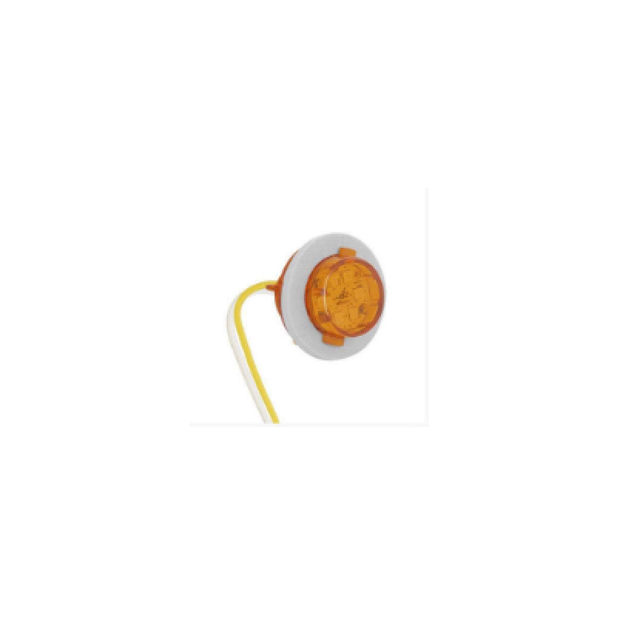 LANTERNA POSICAO BAU DOT LIGHT AM - 24V EM POLICARBONATO AMARELO PRADOLUX (46224