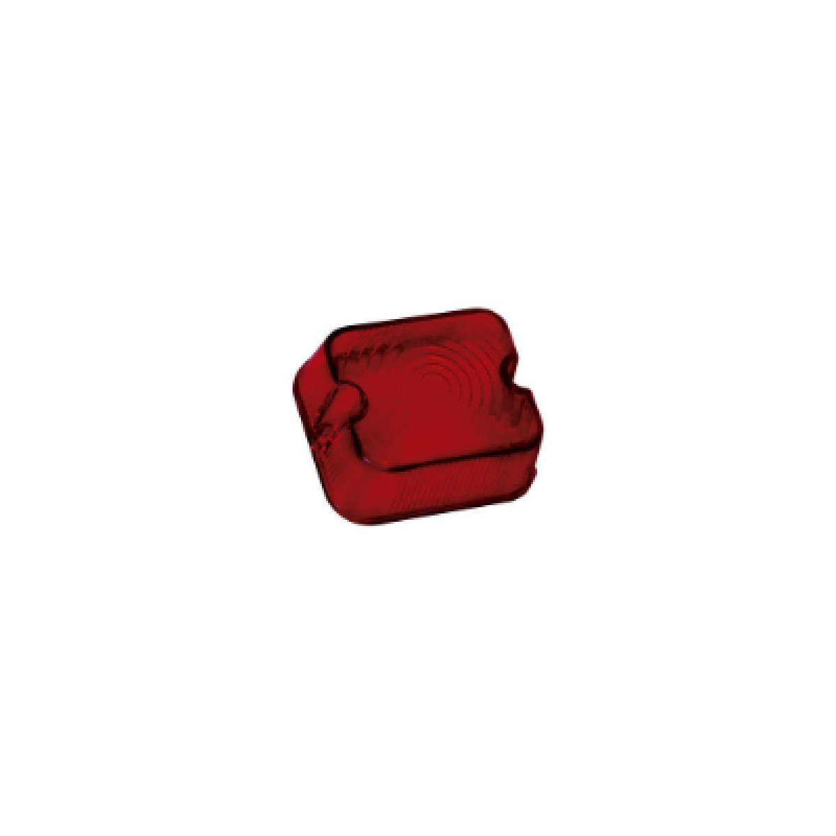 LENTE UNIVERSAL RETANGULAR ACRILICO LANTERNA PL0902 - VERMELHO PL0903 (460570])