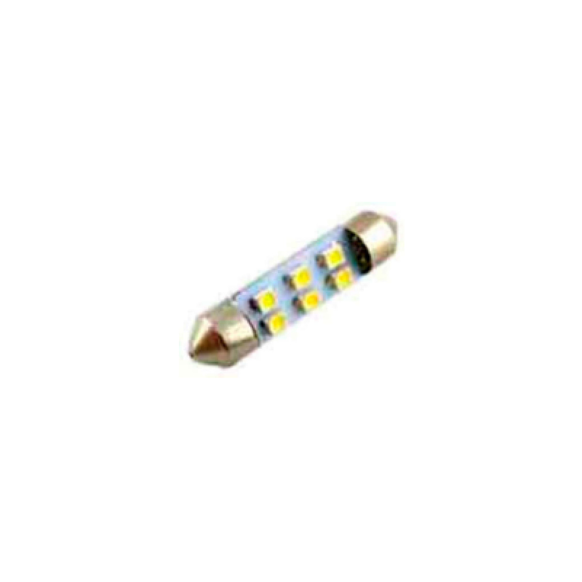 LAMPADA IMPORTADA LED TORPEDO 24V 06 LEDS 36MM AMARELA (PAR) (435436)