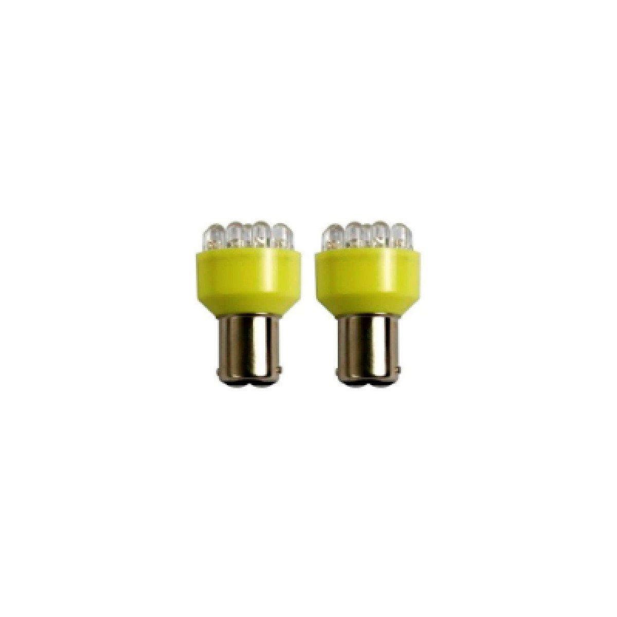 PAR LAMPADA IMPORTADA LED 1034 12V 12 LEDS AMARELO (PAR) (430474)