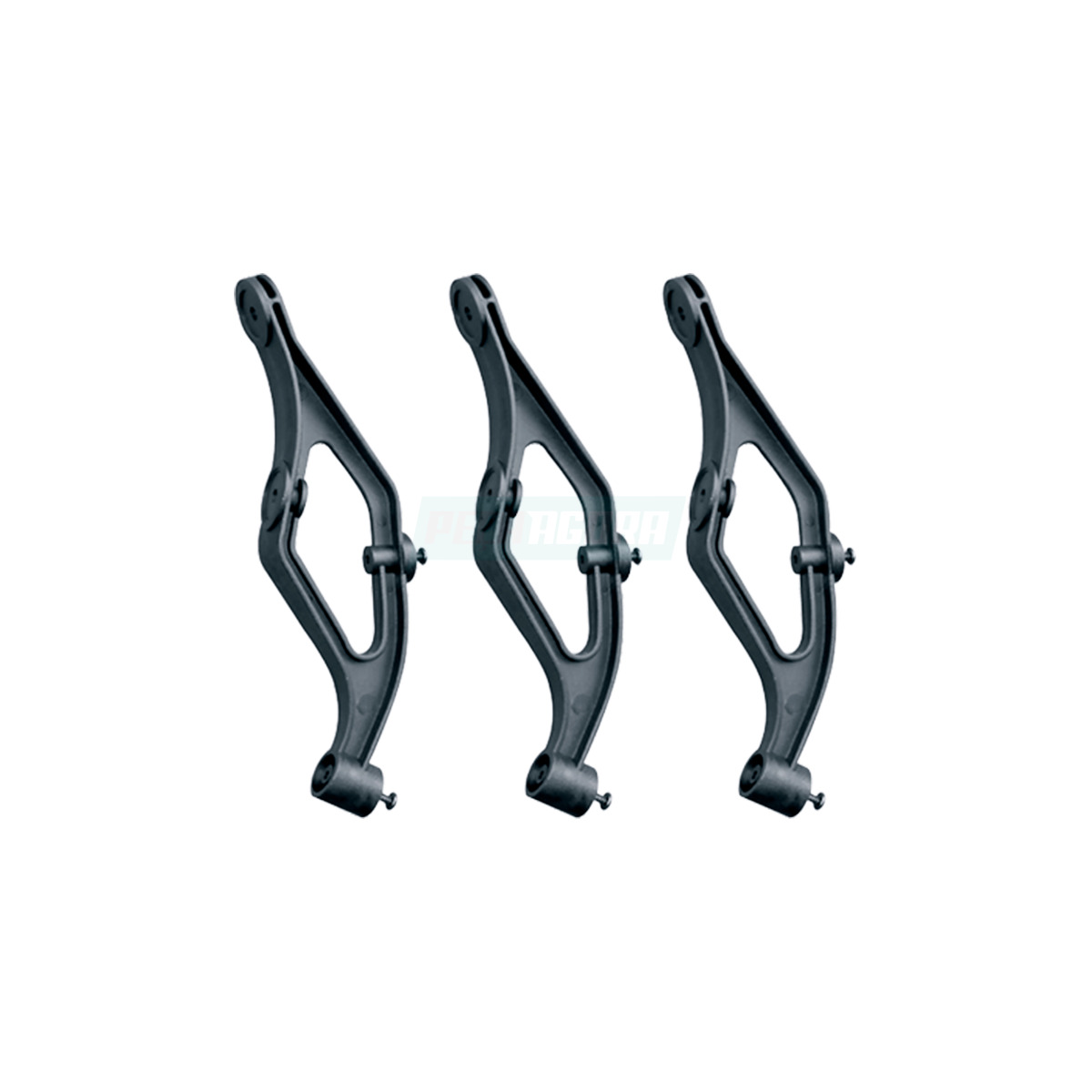 CONJUNTO SUPORTES QUEBRA SOL MB ATEGO AXOR TETO BAIXO 2006 2012 (0180)