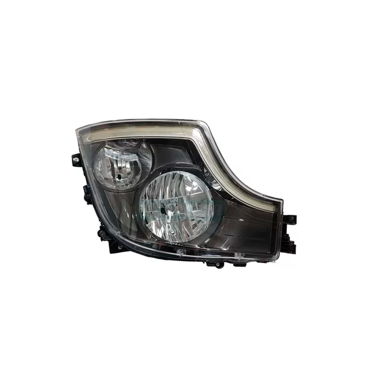 FAROL DIREITO MB NEW ACTROS MP4 2020... SETA NO DRL MASCARA NEGRA (9618206561-96