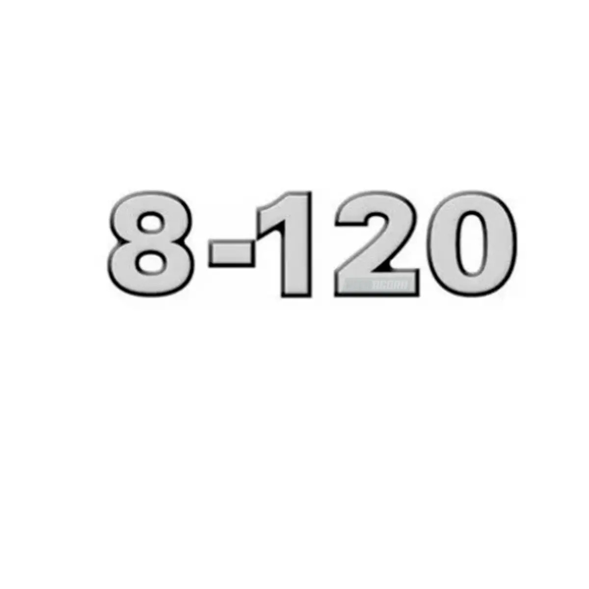 EMBLEMA FRONTAL CRISTAL 8-120 VW 8120 WORKER SERIE PRATA (2VC853751-PTO2225F)