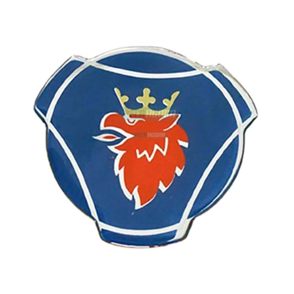 EMBLEMA LOGOTIPO BRASAO SCANIA R T 114 ADESIVO RESINADO (1401610-9-PTO1800-ADES0