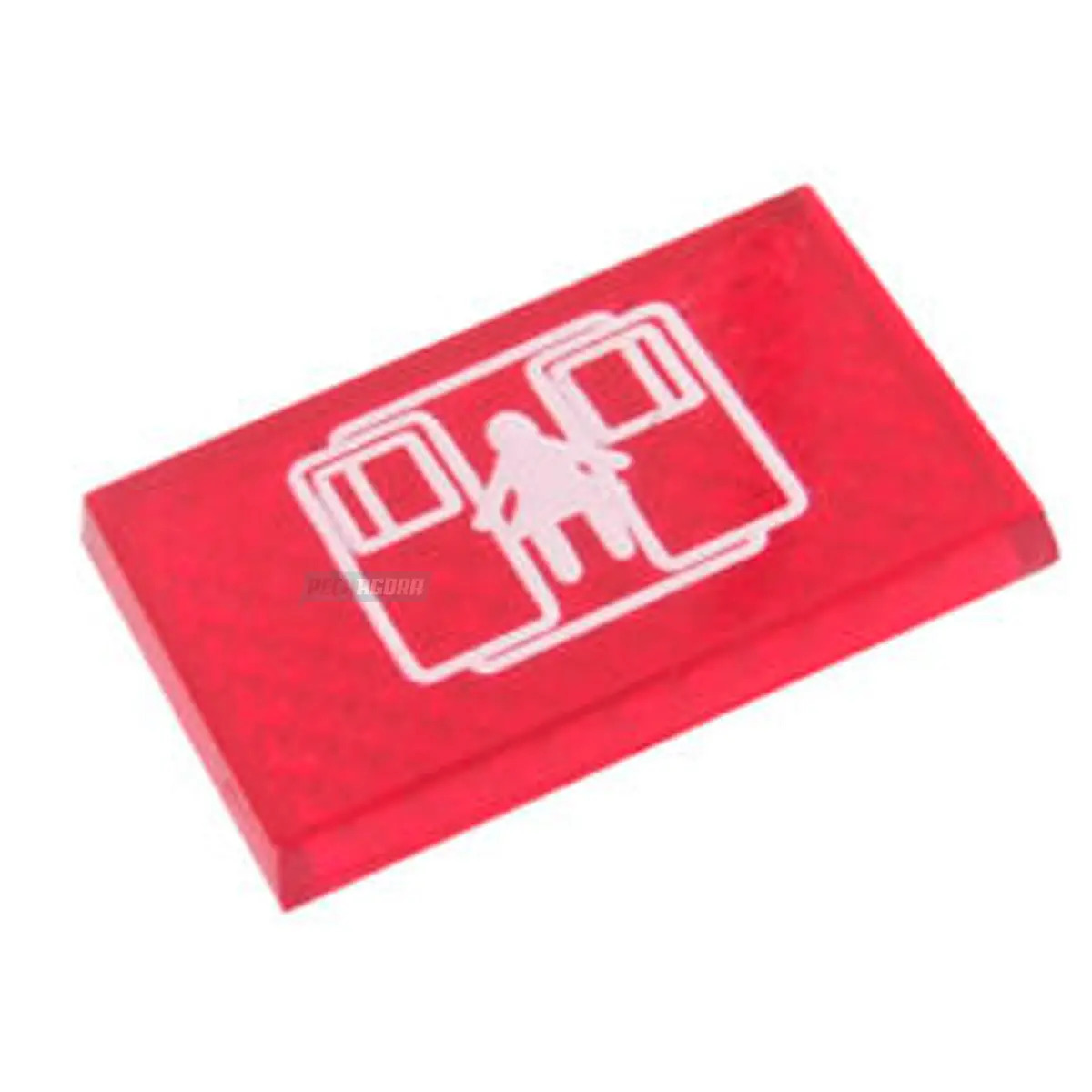 LENTE INDICADORA PAINEL PORTAS EMERGENCIA 25X16MM MB LS114 (LS114-EP)