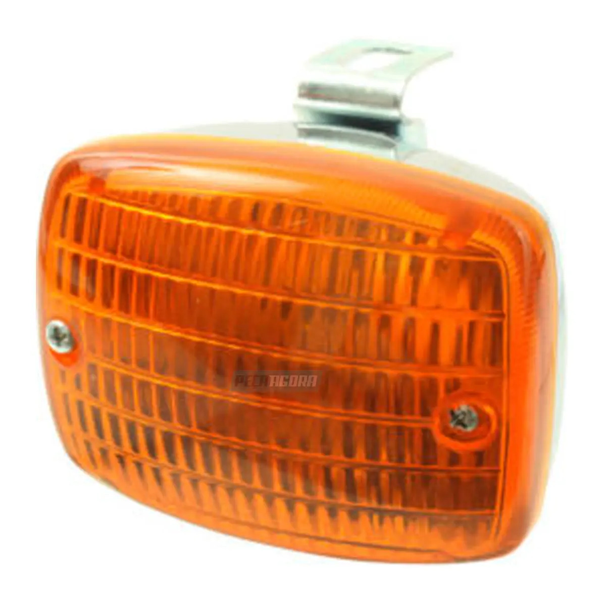 LANTERNA AUXILIAR PAQUERA CROMADO AMBAR  (LS264-C-AM)