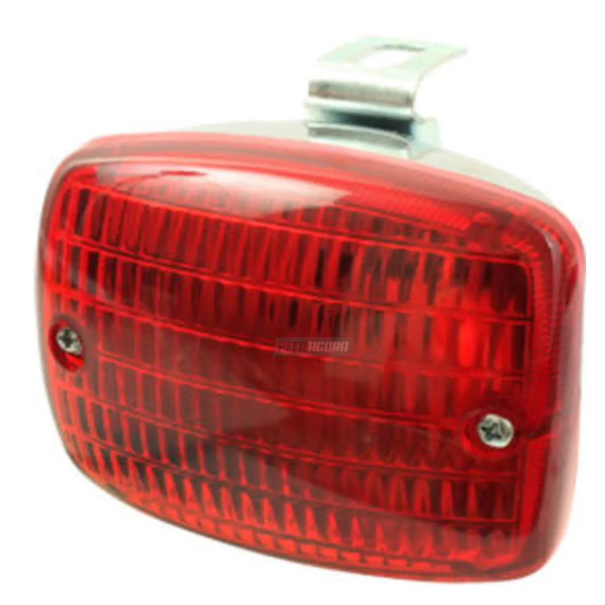 LANTERNA AUXILIAR PAQUERA CROMADO VERMELHO (LS264-C-VM)