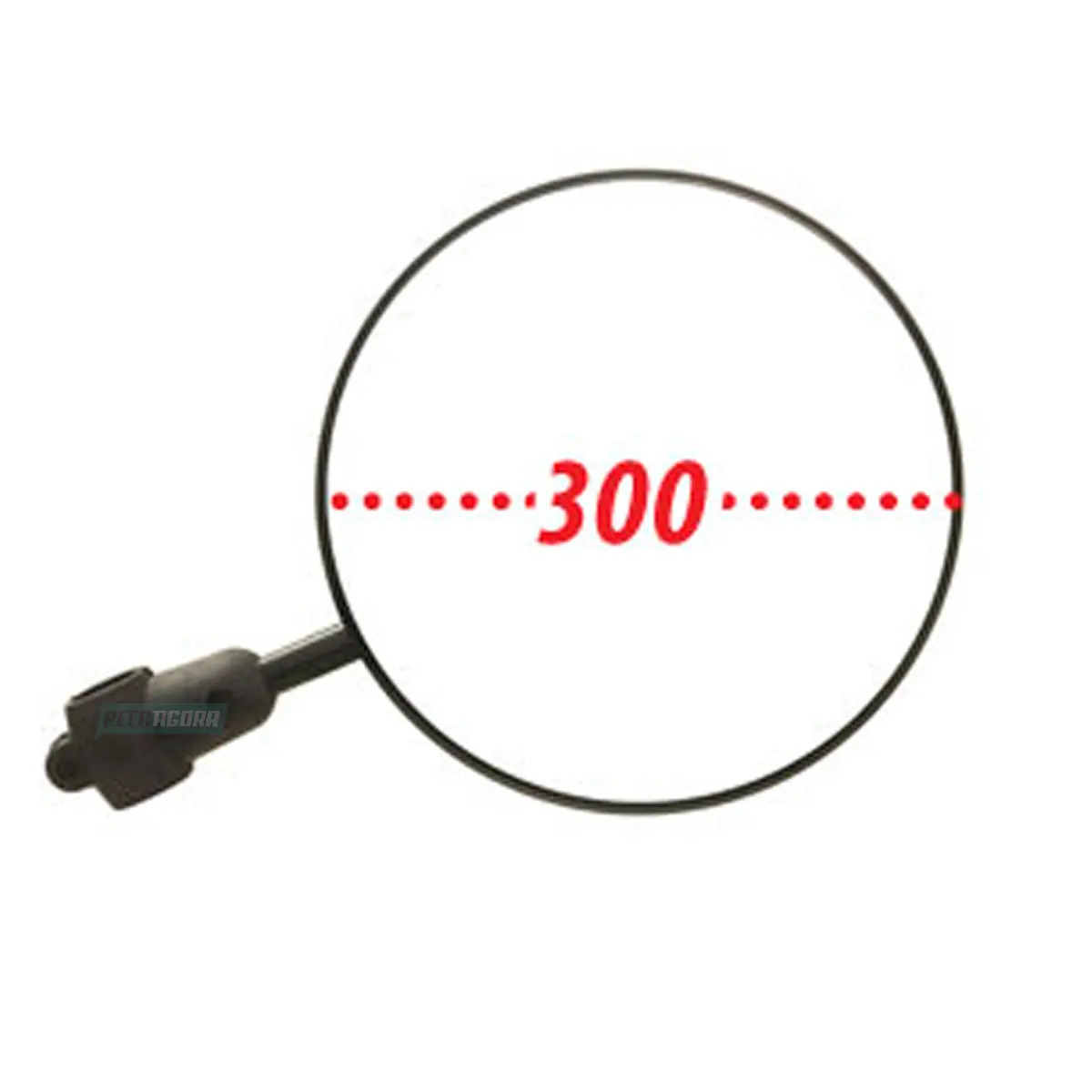 RETROVISOR INTERNO AUXILIAR CONVEXO REDONDO ONIBUS COM SUPORTE PEQUENO (LS350)