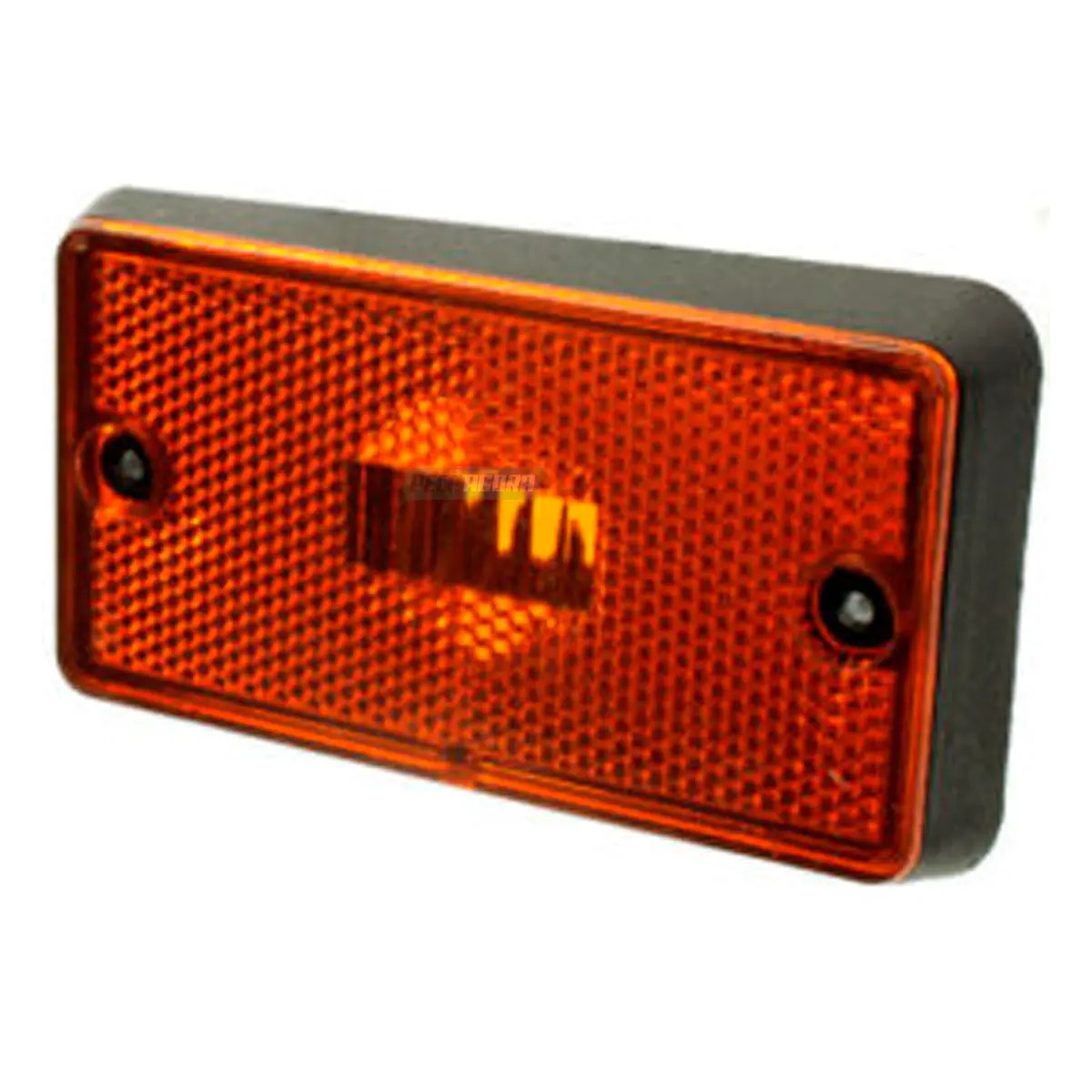 LANTERNA LATERAL CAMINHAO VW BASE RETA ACRILICO AMBAR (LS427-AM)