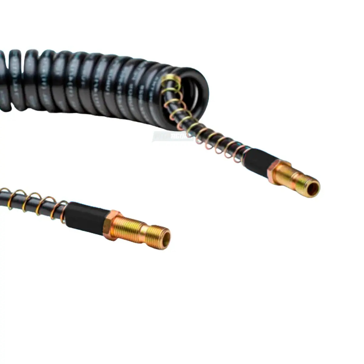 MANGUEIRA ESPIRAL 6,5M PRETO MACHO PROLONGADO M16 MODERNA IVECO STRALIS CAVALO M