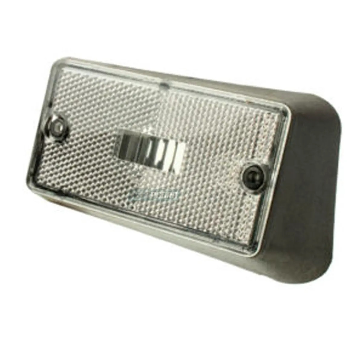 LANTERNA LATERAL ESQUERDO CAMINHAO VW BASE CURVA ACRILICO CRISTAL (LS428-LE-CRI)