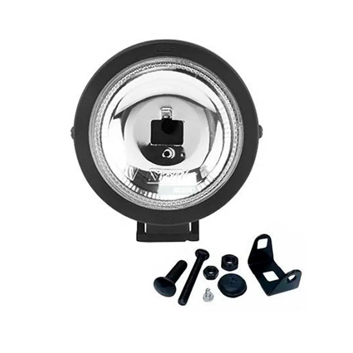 FAROL AUXILIAR MILHA UNIVERSAL H3 85MM MINI SUN RAY VIDRO LENTE ESTRIADA (F11VAN