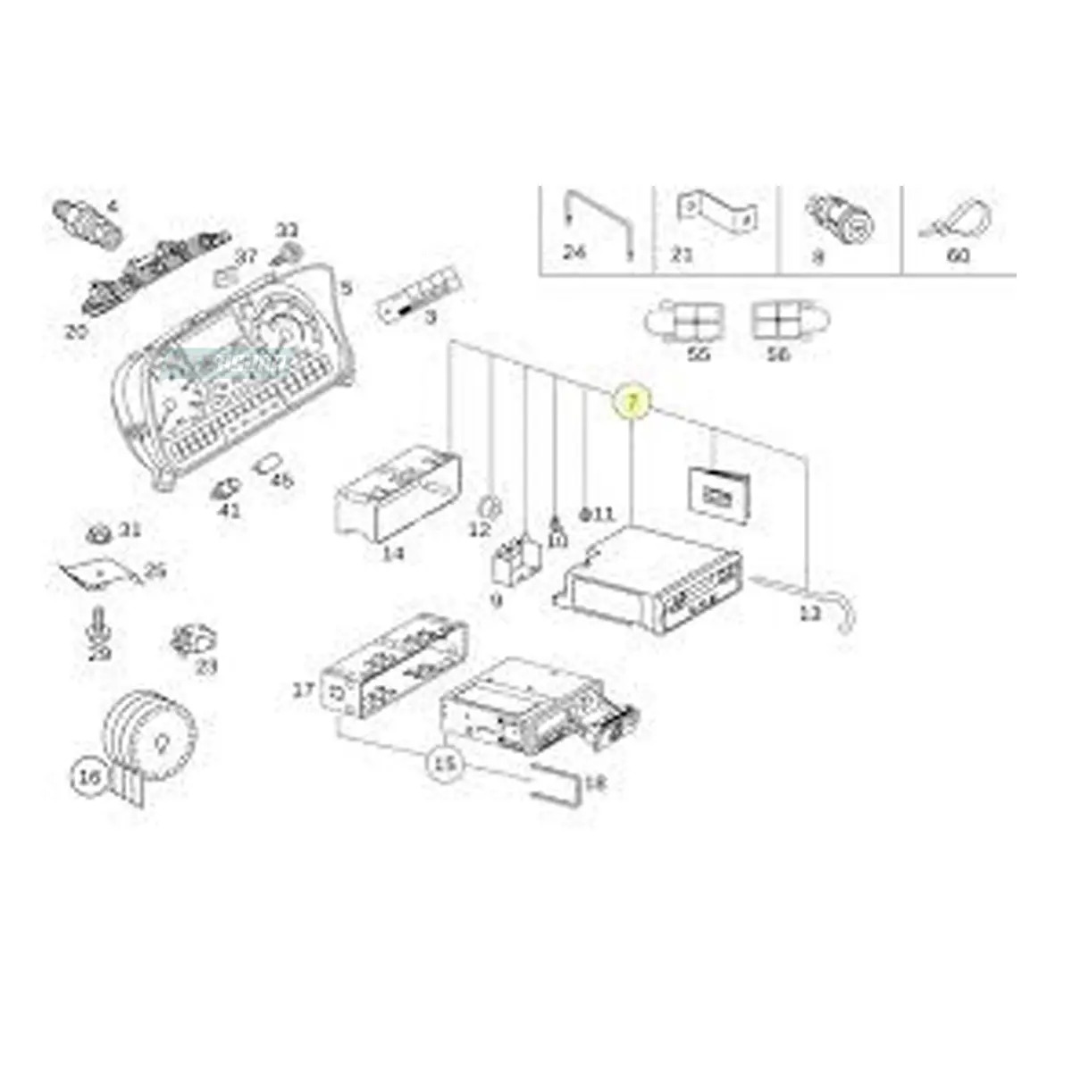 SUPORTE FAROL INFERIOR DIREITO VOLVO FH NH (22883769)