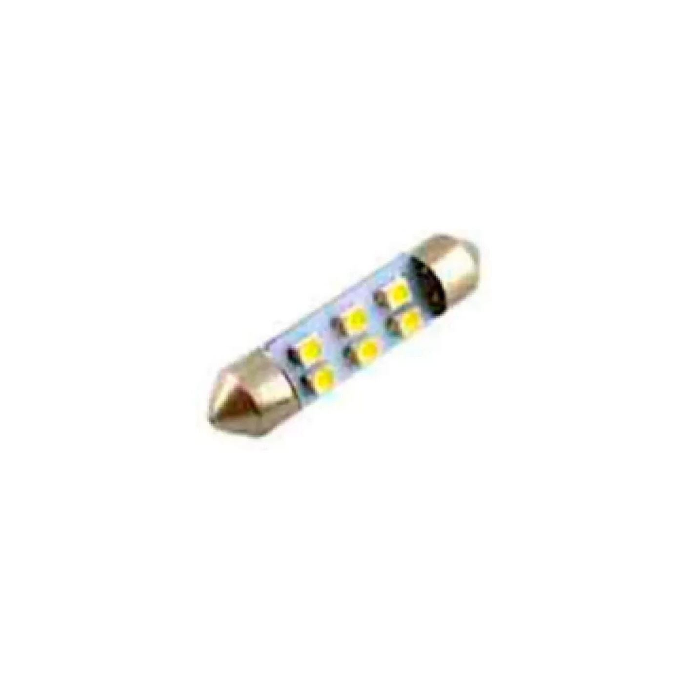 LAMPADA IMPORTADA LED TORPEDO 24V 06 LEDS 42MM AZUL (435456)