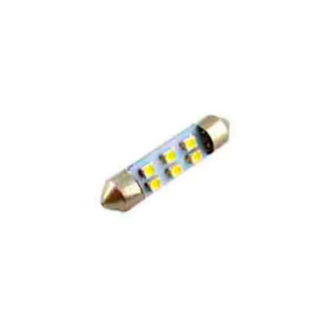 LAMPADA IMPORTADA LED TORPEDO 24V 06 LEDS 36MM AZUL (435442)