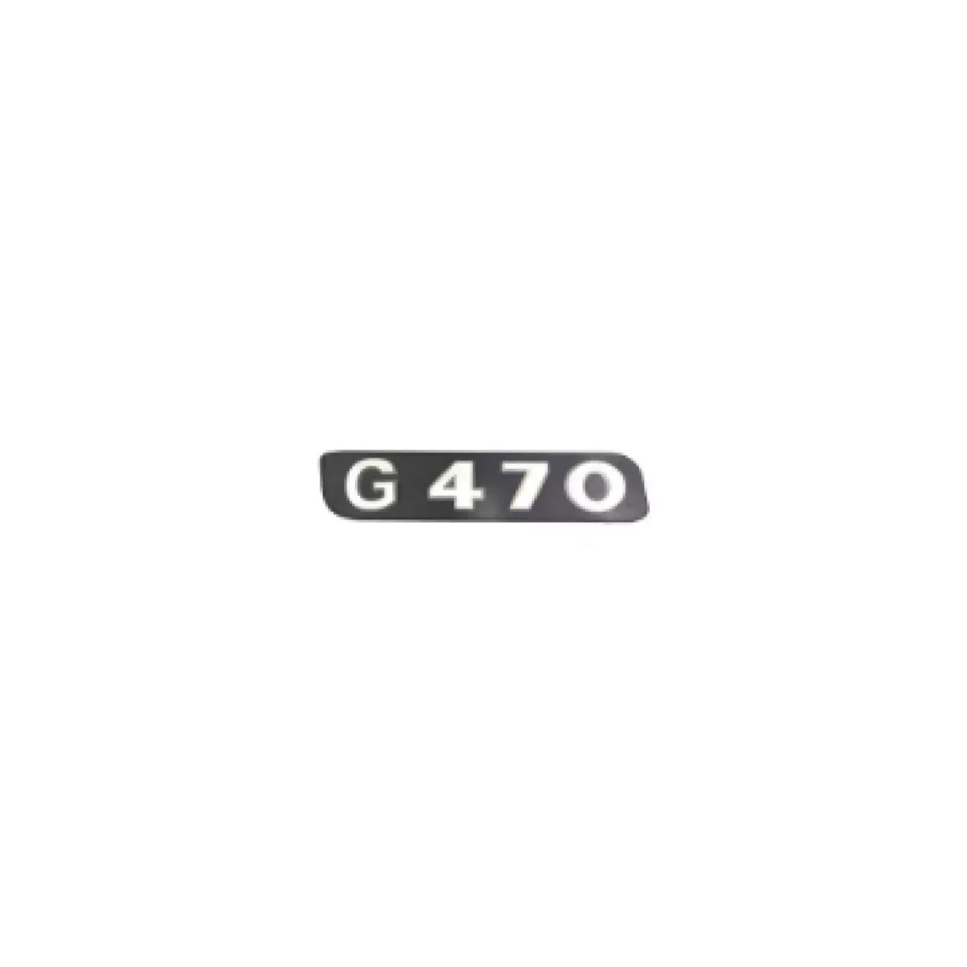 EMBLEMA PLASTICO PRETO RELEVO PRATA PARA SCANIA ''G470'' (433194)