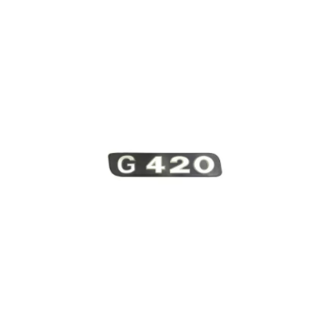 EMBLEMA PLASTICO PRETO RELEVO PRATA PARA SCANIA ''G420'' (433192)