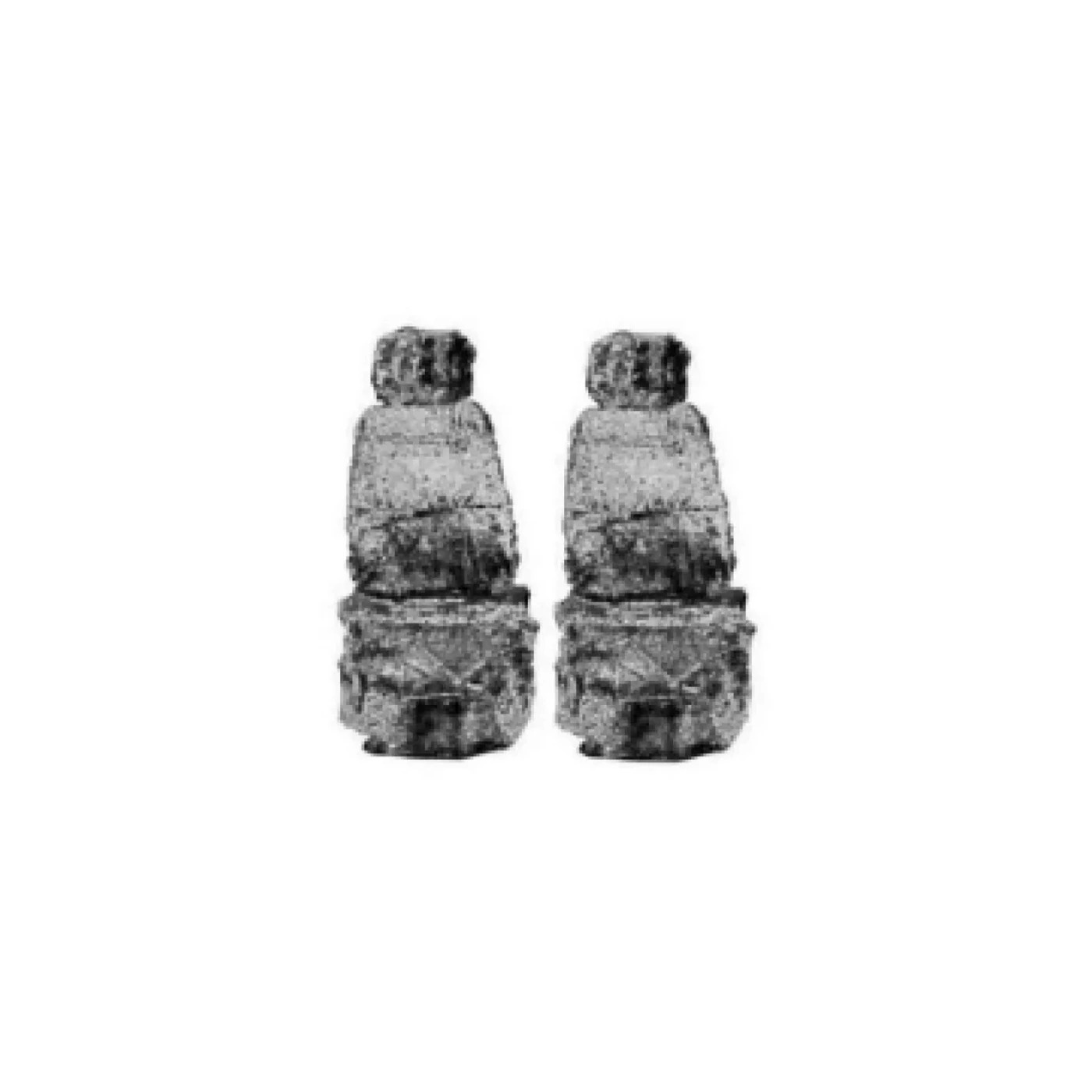 CAPA PELUCIA CHINIL BANCO S/LOGO VOLVO VERMELHA MOTORISTA/CARONA GAUCHA CINZA (4