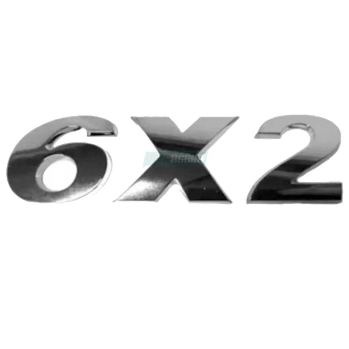 EMBLEMA LOGOTIPO 6X2 CROMADO VW CONSTELLATION 2012 DIANTE (2S2853685A-PTO2268)