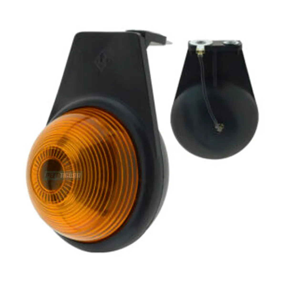 LANTERNA LATERAL CAMINHAO CARRETAS SUPORTE BORRACHA VERMELHO (LS566-VM)