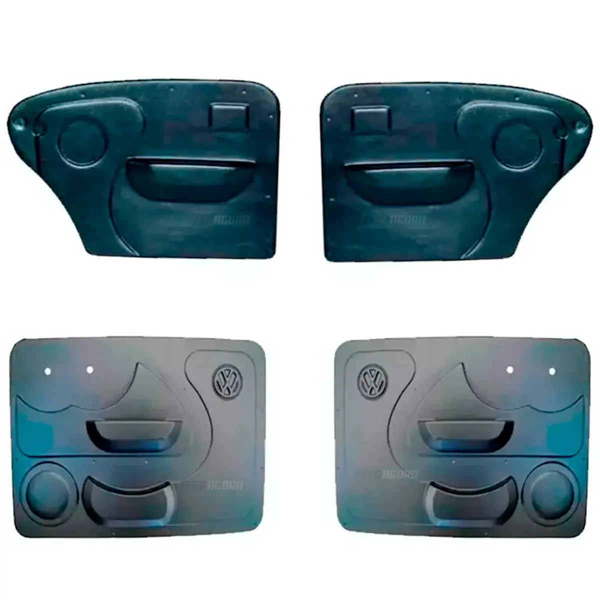 KIT FORRO PORTA PLASTICO VW FUSCA ANTIGO ATE 1977 (K.FP37-FP38-FP40-FP41)