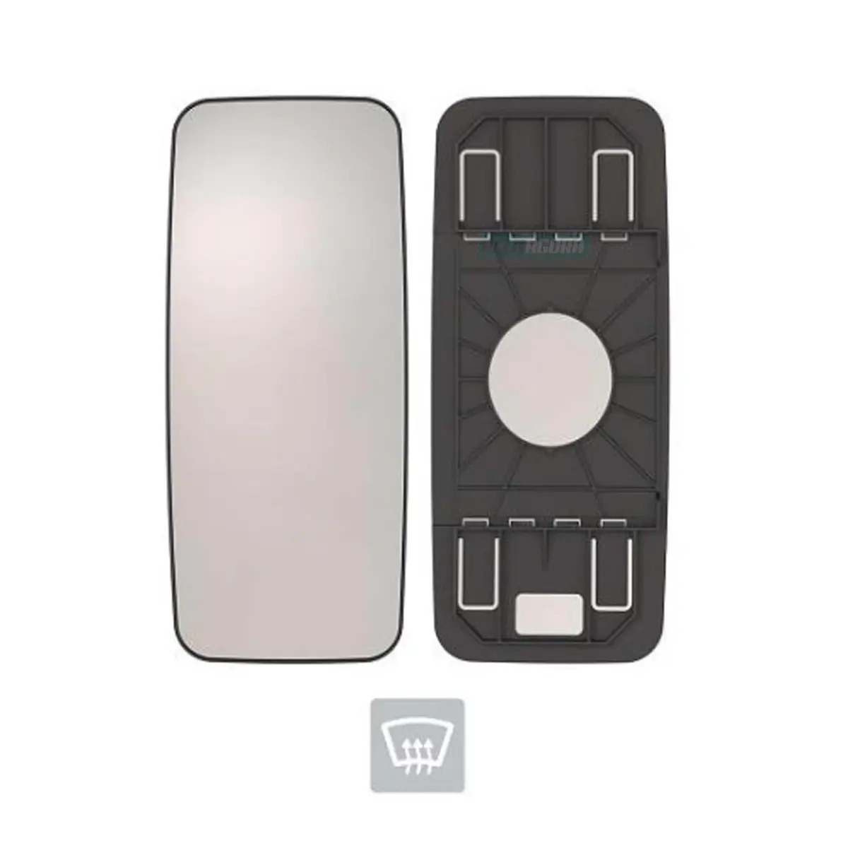 ESPELHO RETROVISOR PRINCIPAL MANUAL MB AXOR ATEGO 2007 ATE 2013 CONVEXO COM DESE