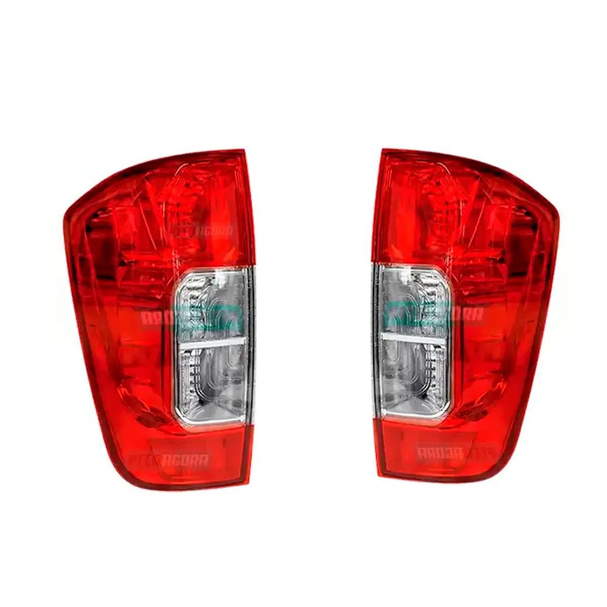PAR LANTERNA TRASEIRA ESQUERDA DIREITA LENTE ACRILICA BICOLOR NISSAN FRONTIER AN