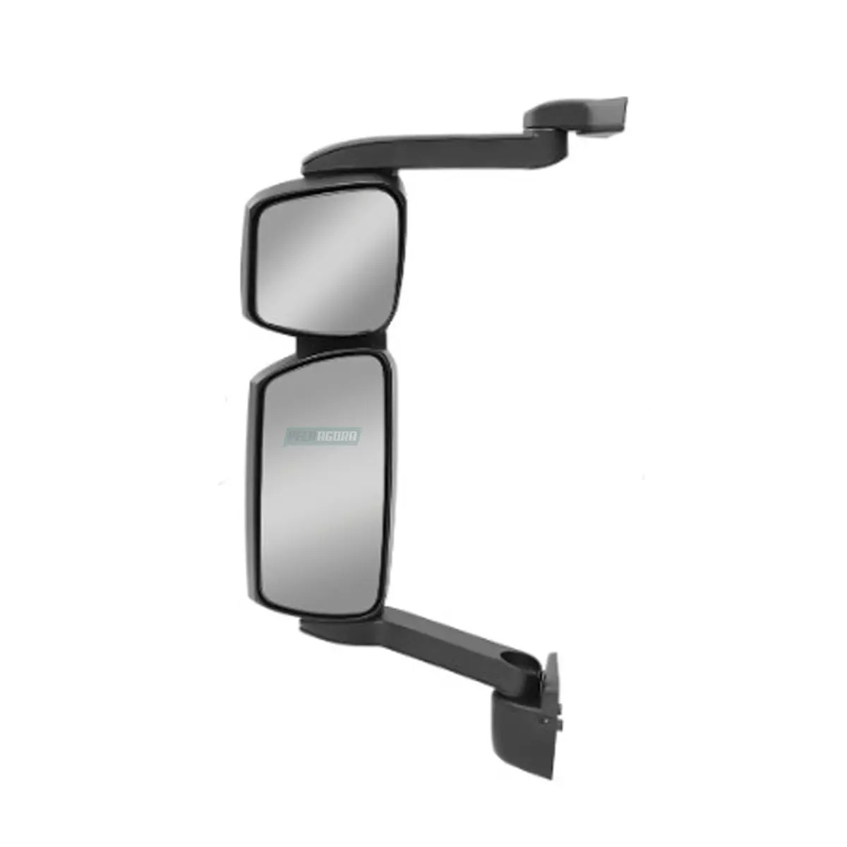 CONJUNTO ESPELHO RETROVISOR ESQUERDO MANUAL IVECO TECTOR CURSOR CONVEXO COM DESE