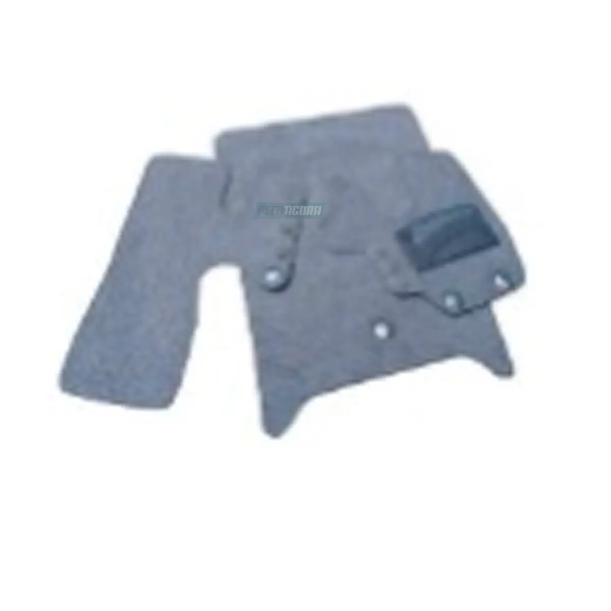 TAPETE CARPETE MB AXOR LEITO CINZA COM VELCRO (423828)