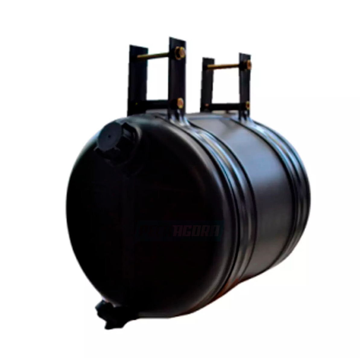 COROTE 16 LITROS PRETA COM TAMPA CINTA METALICA (SP1221)