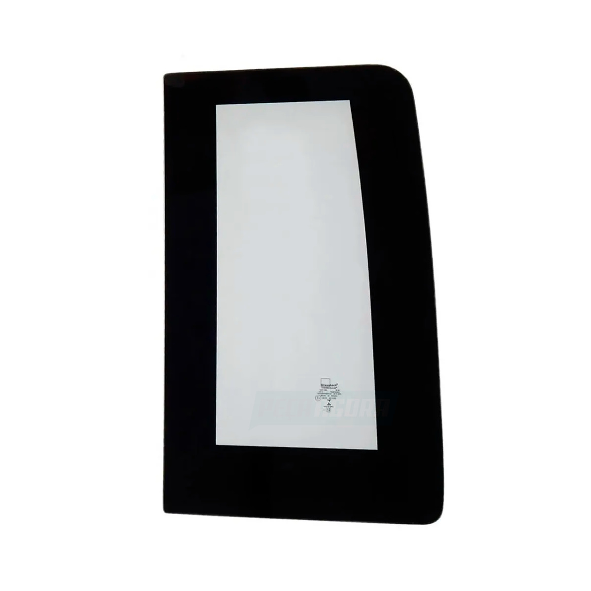 ULTIMO VIDRO ESQUERDO VERDE SERIG 388X631 CURVO COM FUROS FORD TRANSIT 2008 A 20