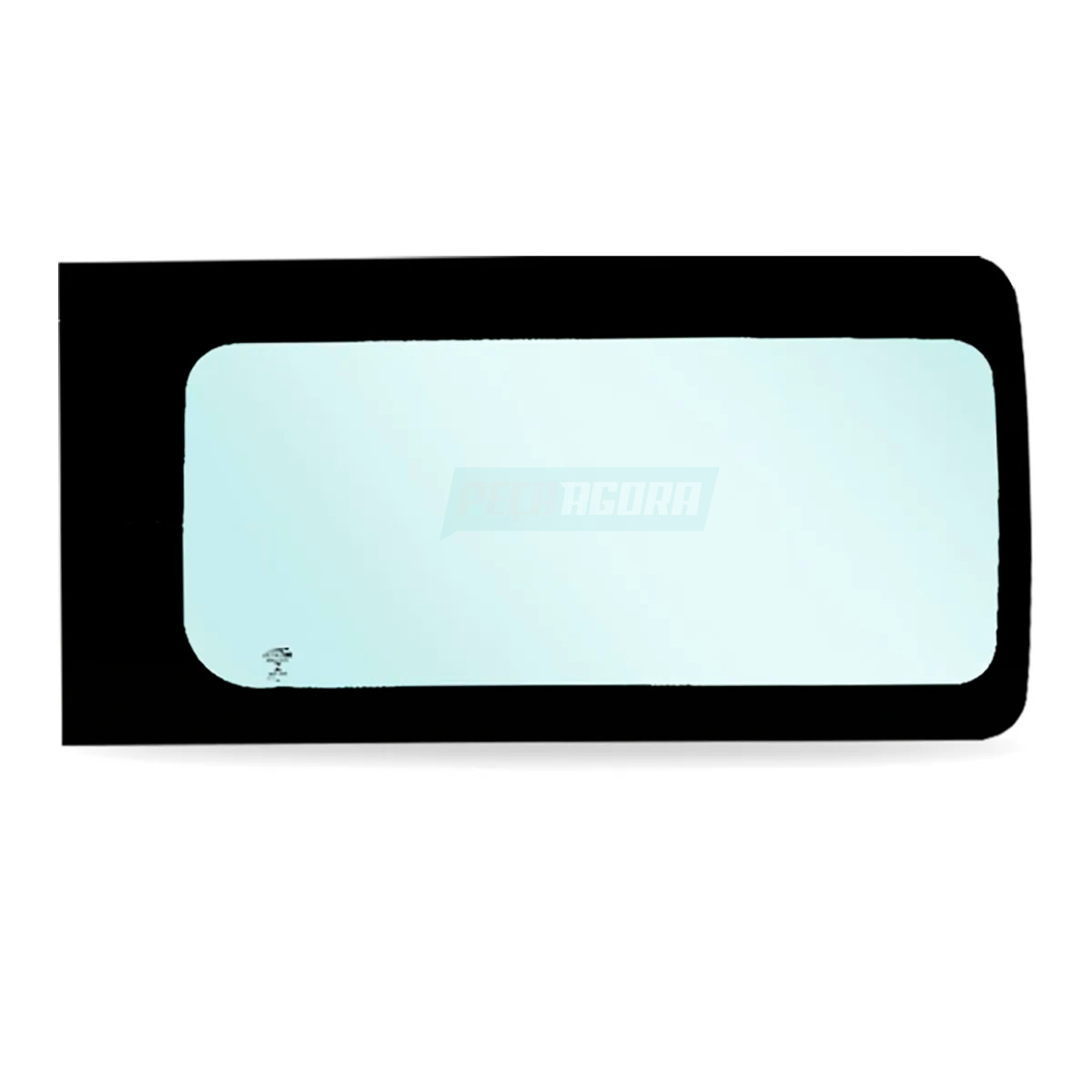 VIDRO JANELA LATERAL DIREITO FIXO VERDE SERIG 1097X553 CURVO PEUGEOT EXPERT VITR