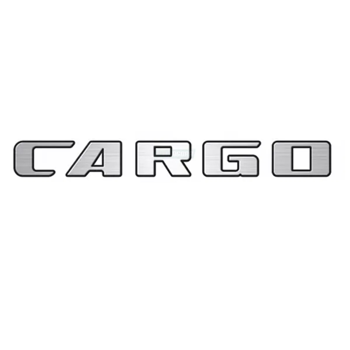 EMBLEMA FRONTAL "CARGO" FORD NOVO CARGO 816 1119 AÇO ESCOVADO RESINADO (PTO1826