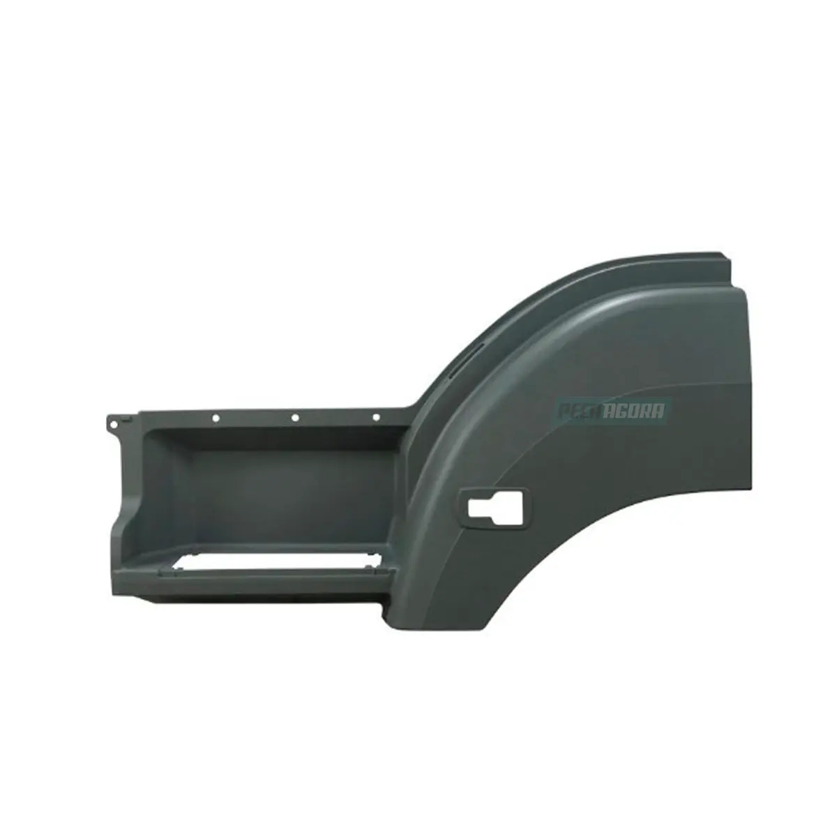 ESTRIBO PARALAMA CABINA ESQUERDO MB AXOR 2044 2544 FIBRA SMC (1672E-L60113-C339-