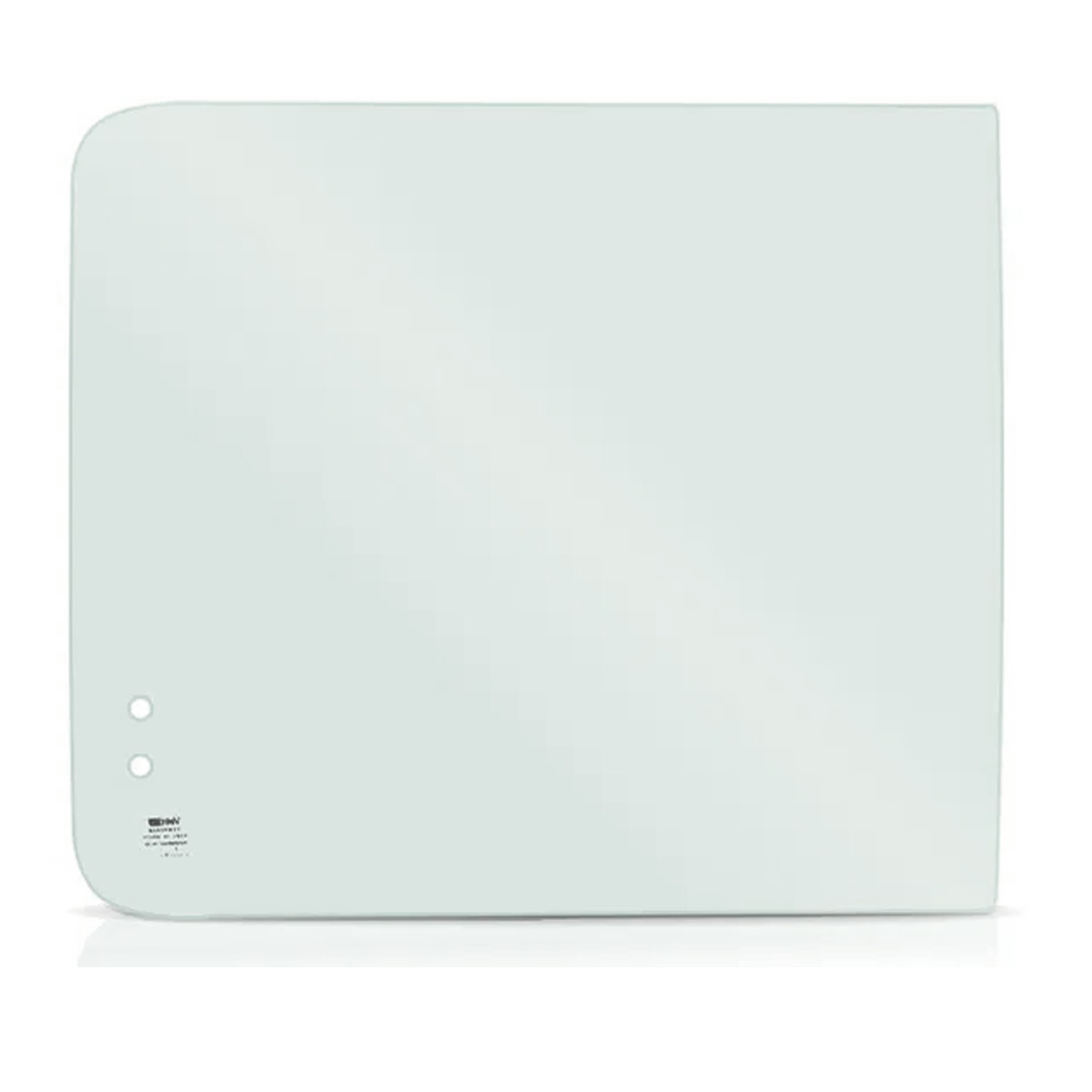 1° VIDRO ESQUERDO 2° VIDRO DIREITO JANELA LATERAL INCOLOR 555X505 COM FURO CUR