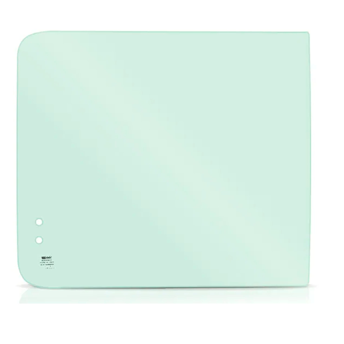 1° VIDRO ESQUERDO 2° VIDRO DIREITO JANELA LATERAL VERDE 555X505 COM FURO CURVO