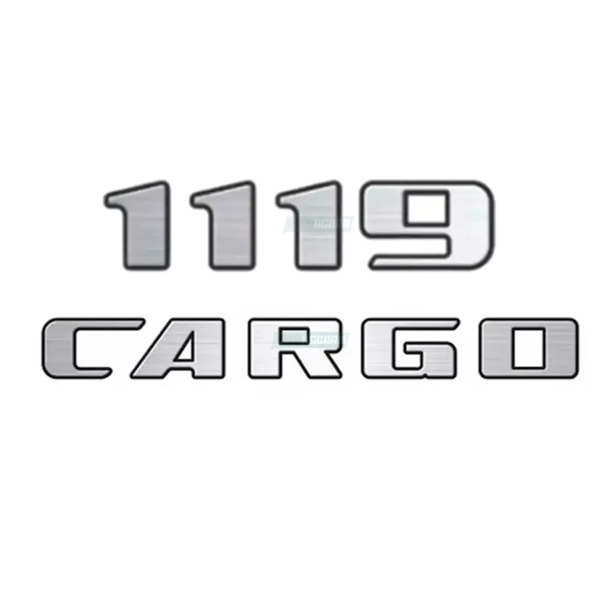 KIT EMBLEMA FRONTAL CARGO E 1119 FORD NOVO CARGO 816 1119 AÇO ESCOVADO RESINADO