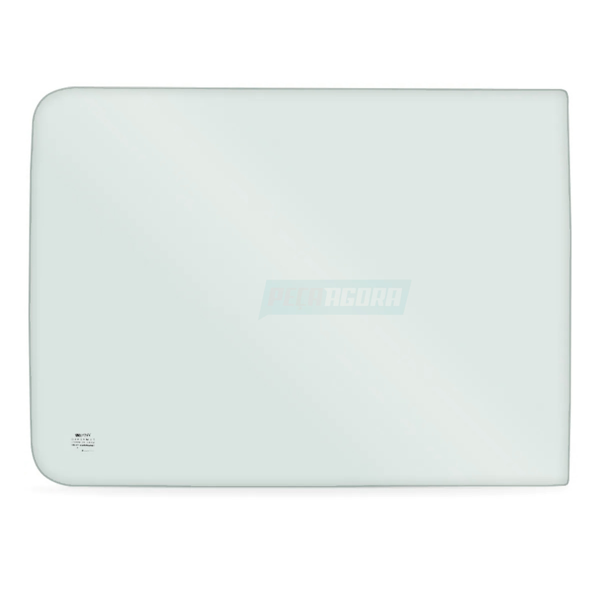 VIDRO JANELA ESQUERDO MOVEL 670X505 INCOLOR CURVO COM FURO KIA BESTA 1993 1998 <