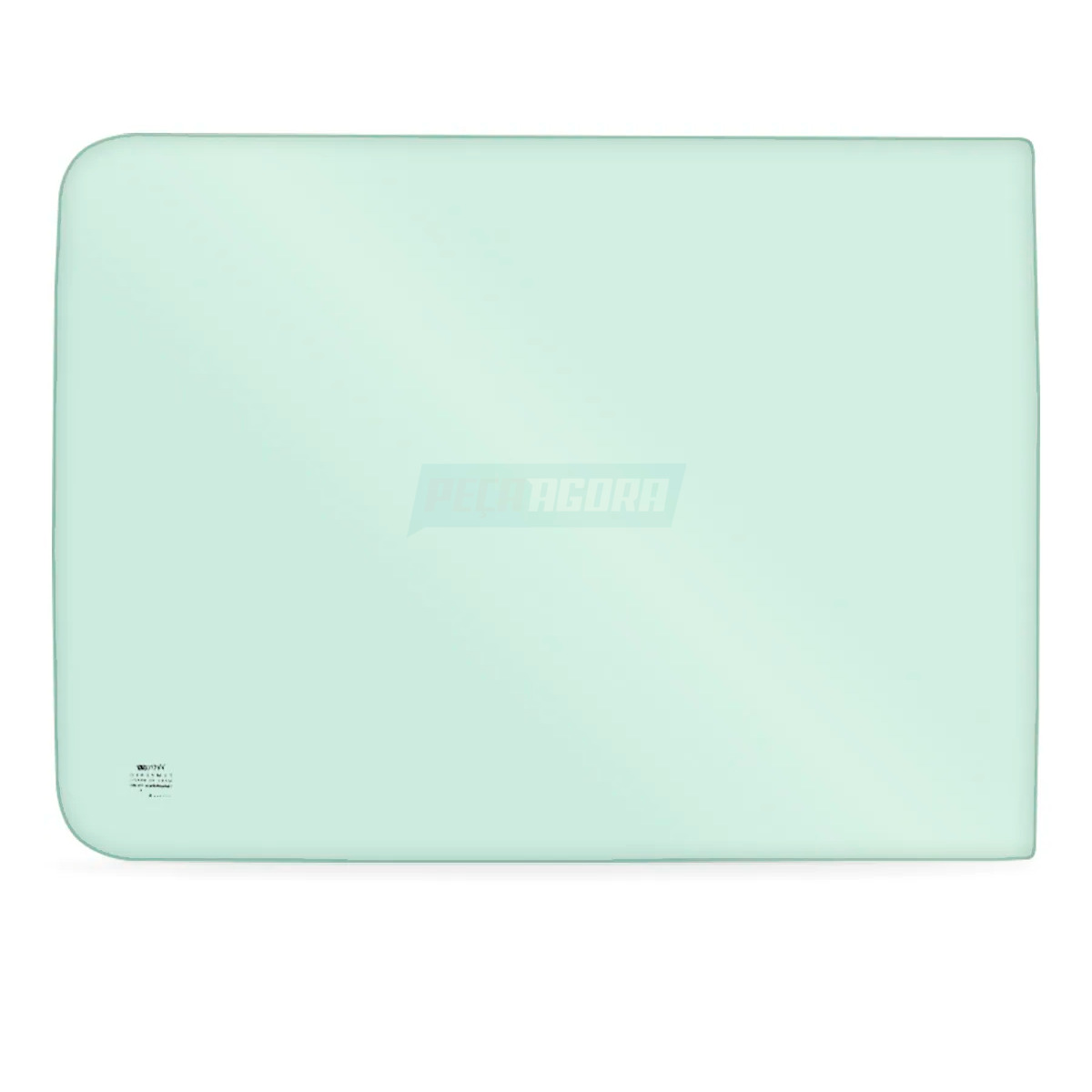 VIDRO JANELA ESQUERDO MOVEL 670X505 VERDE CURVO COM FURO KIA BESTA 1993 1998 (KI