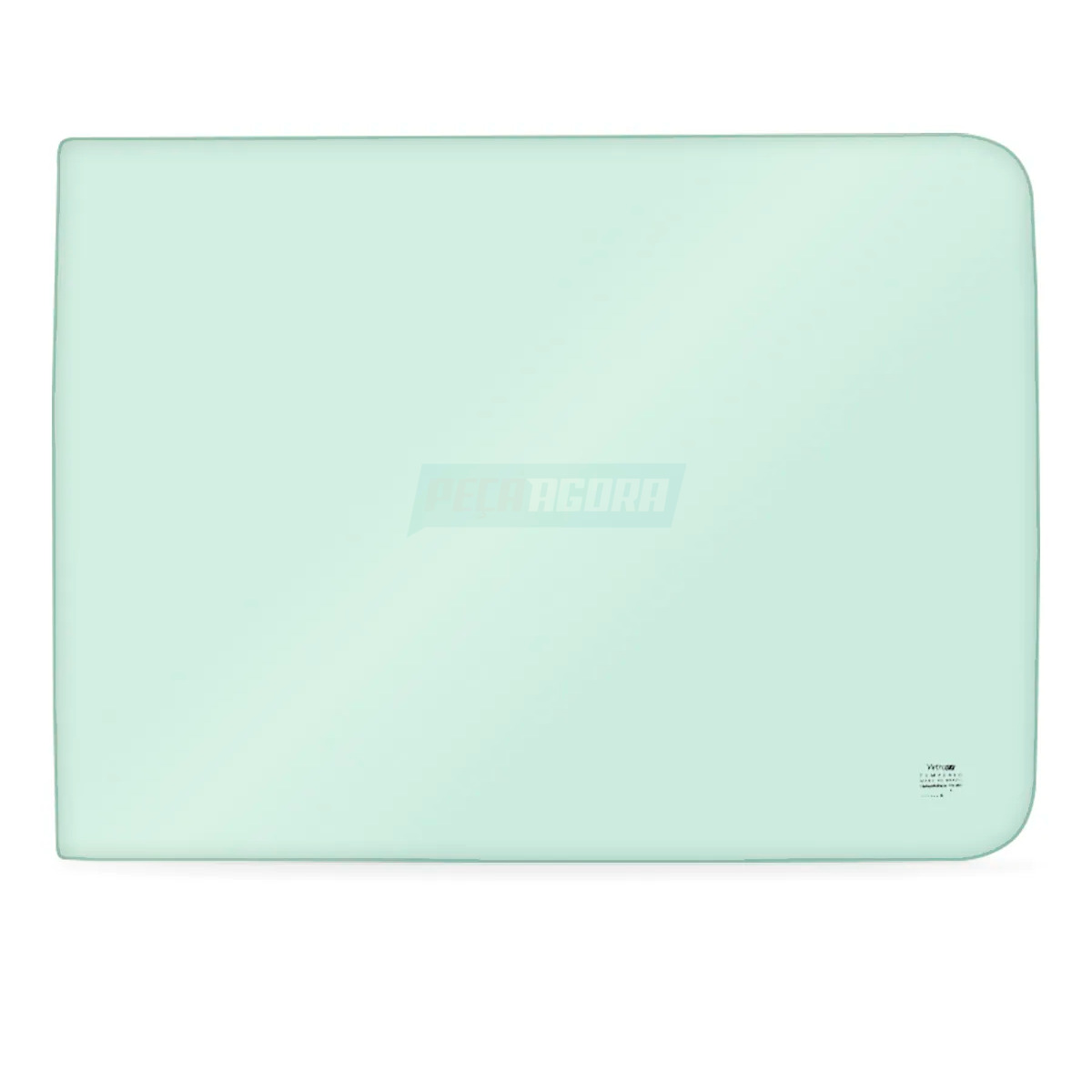 VIDRO LATERAL FIXO ESQUERDO DIREITO VERDE 670X505 CURVO KIA BESTA 1993 1998  (KI