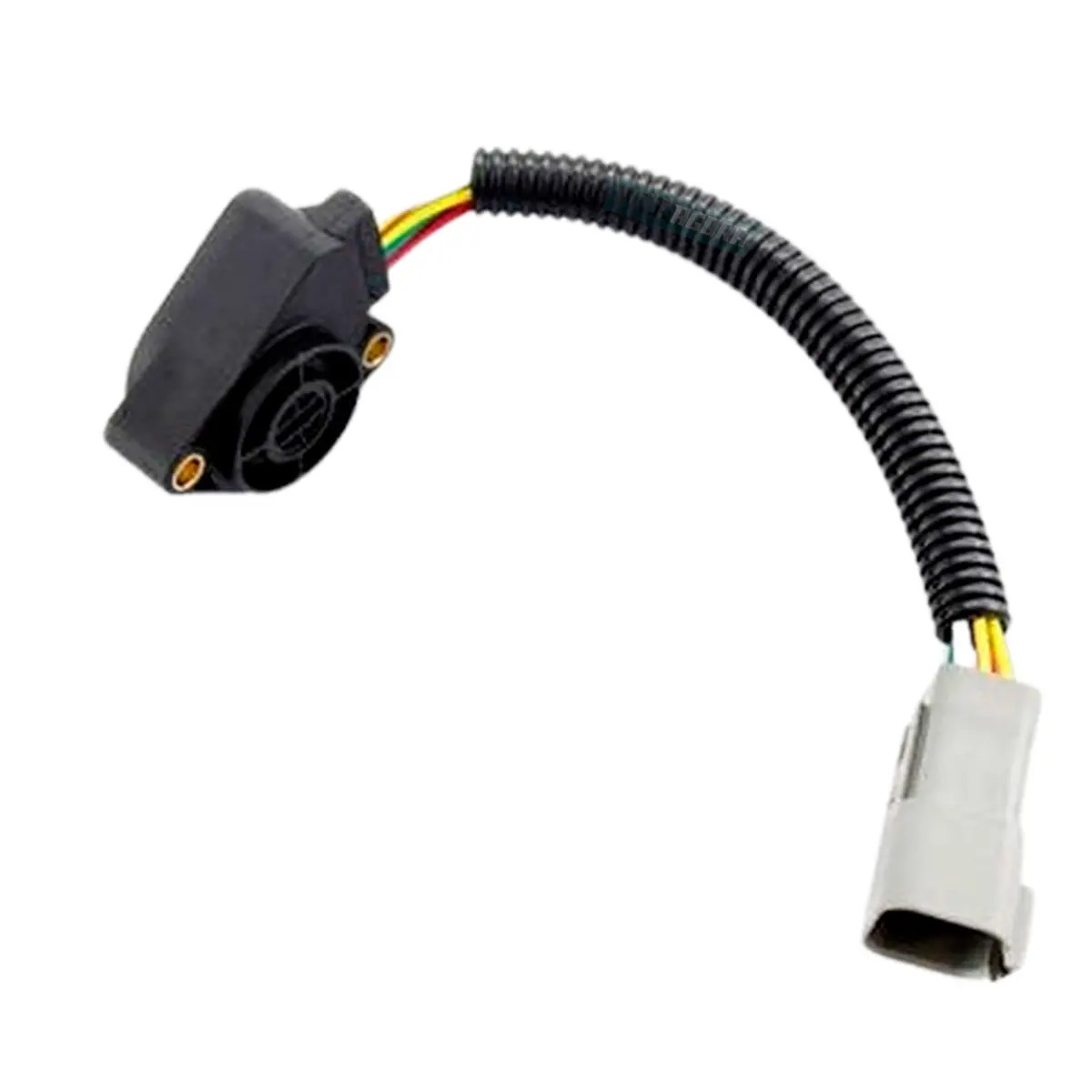SENSOR PEDAL ACELERADOR 5 FIOS CONECTOR QUADRADO CINZA VOLVO FH FM NH FMX MODELO