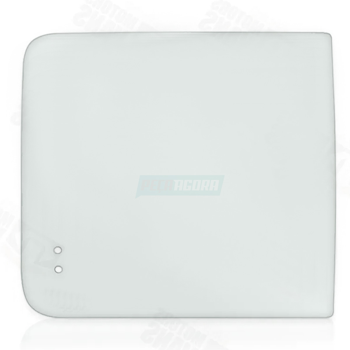 1° VIDRO ESQUERDO 2° VIDRO DIREITO LATERAL MOVEL INCOLOR 575X535 CURVO COM FUR