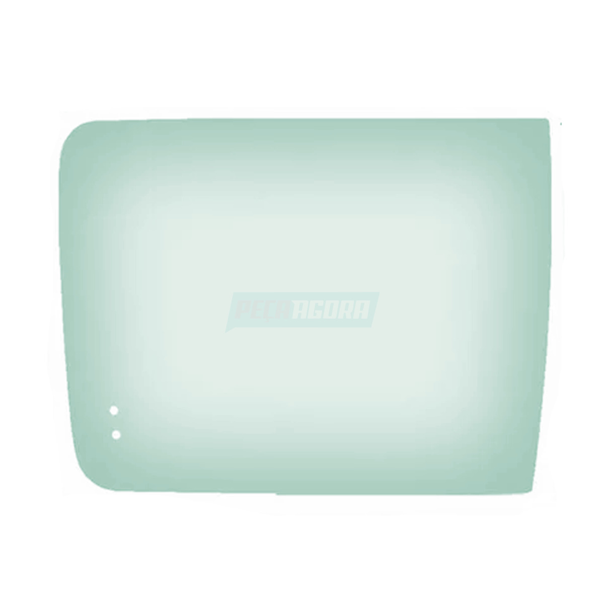 VIDRO LATERAL ESQUERDO MOVEL  TRASEIRO ANTERIOR VERDE 670X535 KIA BESTA GS 1998 