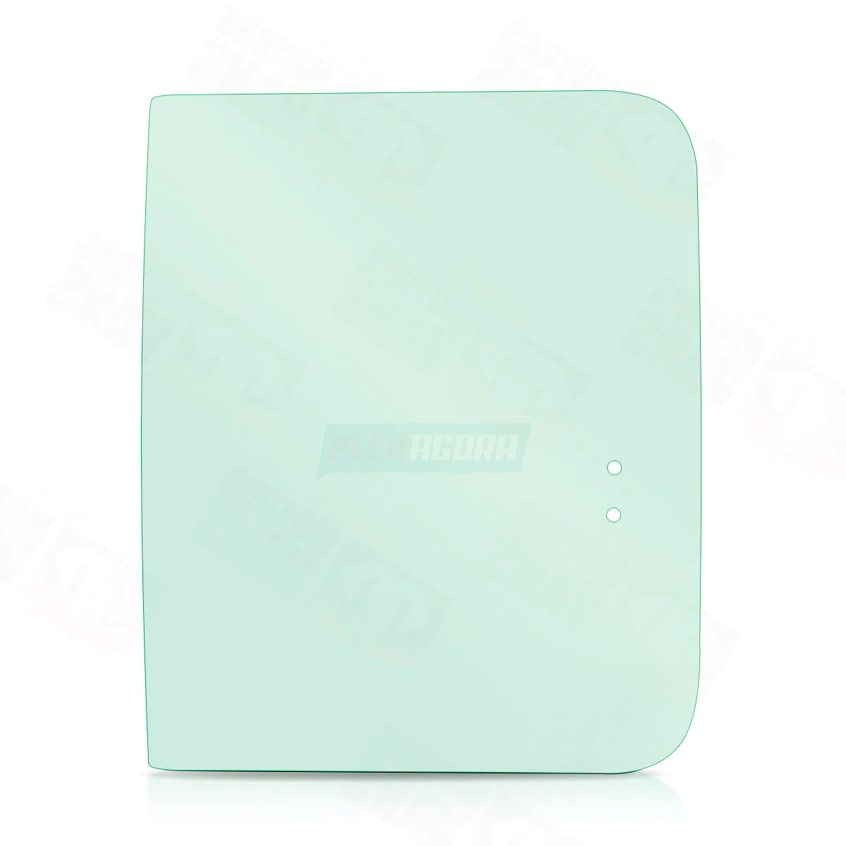 VIDRO LATERAL MOVEL DIREITO TRASEIRO ANTERIOR VERDE 420X535 CURVO FURO CENTRAL K