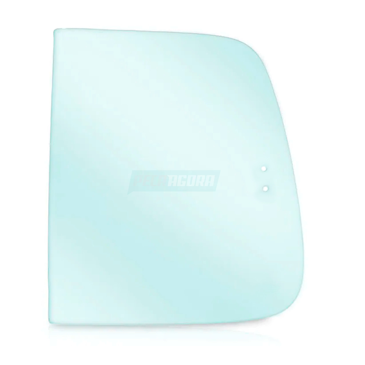 ULTIMO VIDRO LATERAL ESQUERDO MOVEL TRASEIRO POSTERIOR 457X535 VERDE FURO CENTRA