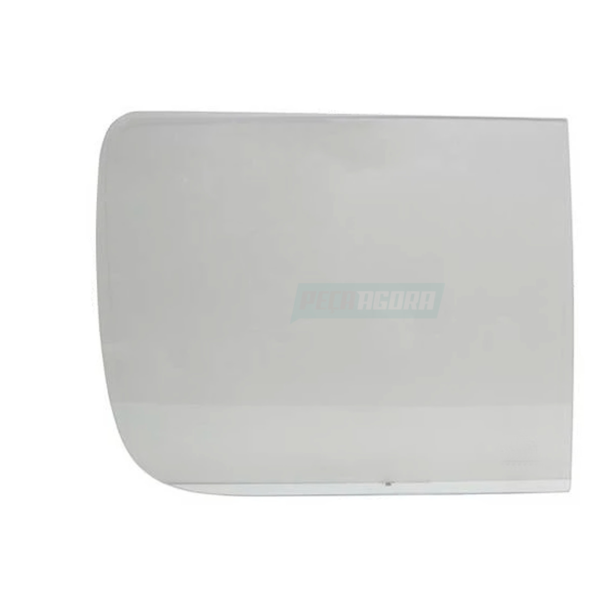 VIDRO LATERAL ESQUERDO DIANTEIRO ANTERIOR 650X525 CURVO COM FURO KIA JINBEI TOPI