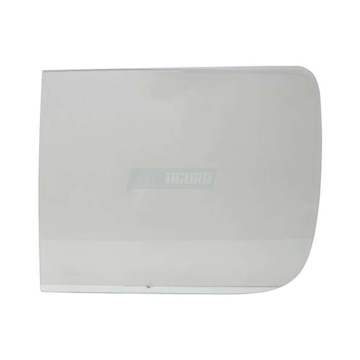 VIDRO LATERAL DIREITO DIANTEIRO ANTERIOR 630X525 CURVO COM FURO KIA JINBEI TOPIC