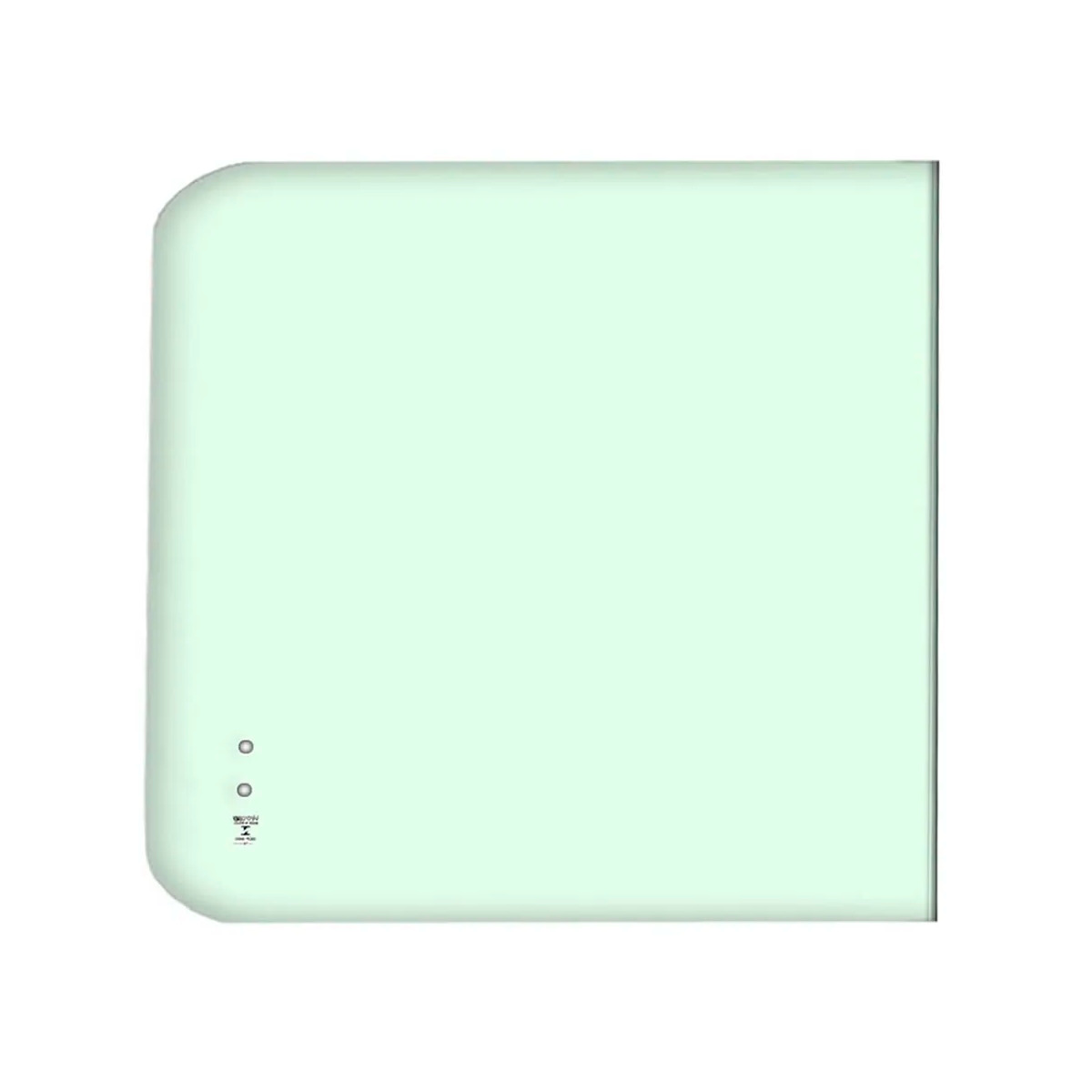 VIDRO LATERAL ESQUERDO VERDE 523X505 CURVO COM FURO HYUNDAI H100 (H0010V)