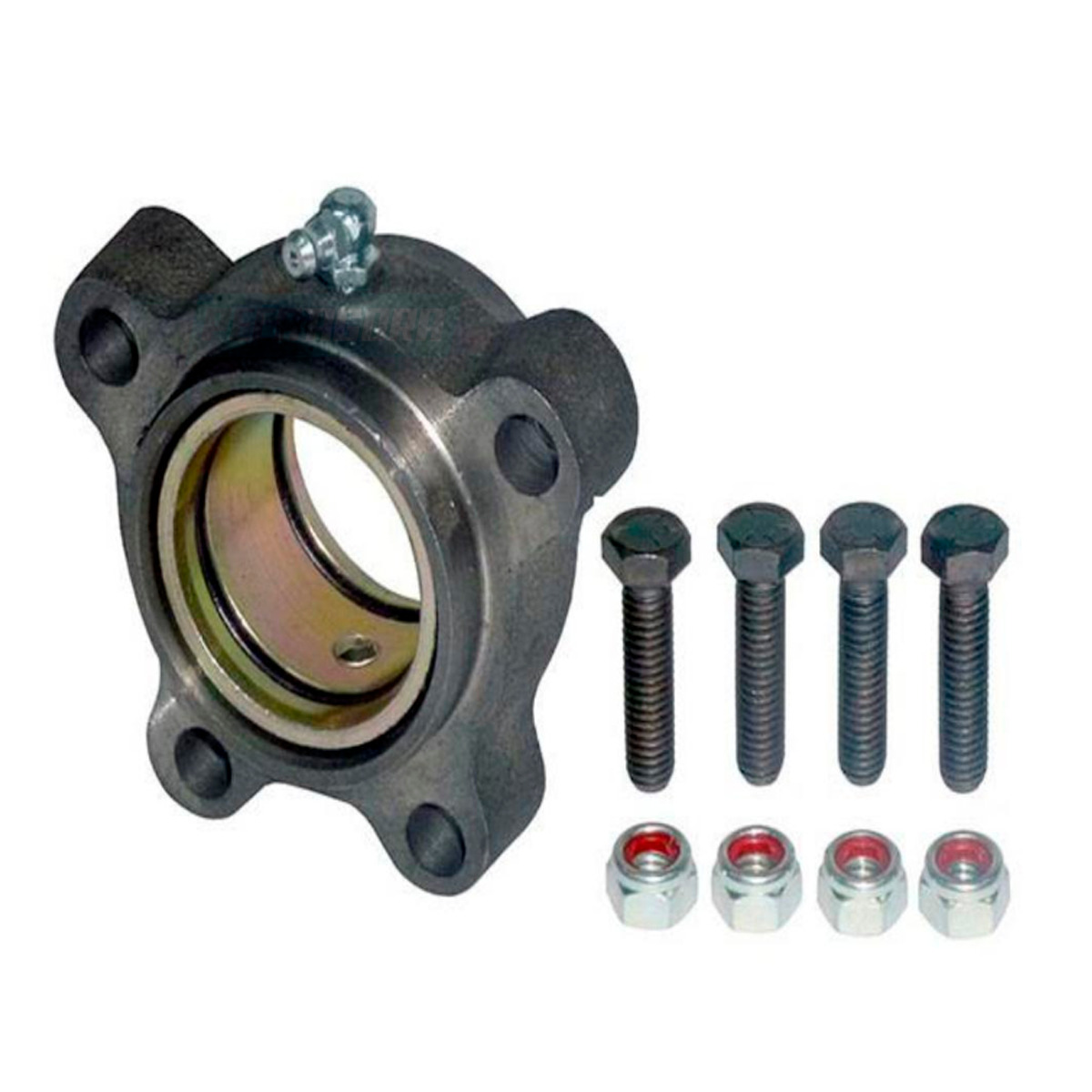 MANCAL EIXO S TUBELESS COMPLETO COM FLANGE PARAFUSO CARRETAS MASTER TODOS (38542