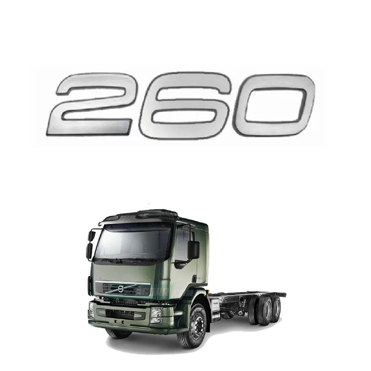 PONTEIRA PARACHOQUE DIREITO - VOLVO VM 220 270 330 APOS 2013 - COM ABERTURA PARA